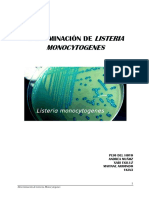 Determinación de Listeria Monocytogenes