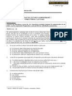 Estrategia de Lectura Comprensiva 1 Conectores Y Lectura: Curso: Lenguaje Y Comunicación Material Le04