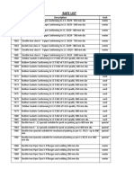 Rate List: Code No. Description Unit