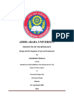 Desing and Development of Teff Seed Broadcaster