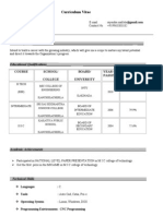 Curriculum Vitae: Career Objective