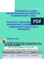 Constitución de Las JASS - Estatuto y Reglamento