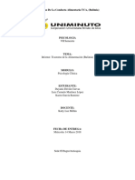 INFORME Trastorno de La Alimentación (Bulimia)