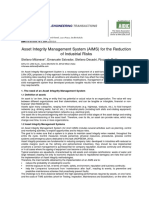 Asset Integrity Management System (AIMS) For The Reduction of Industrial Risks