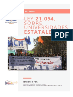 Resumen Ley Núm. 21.094 Sobre Universidades Estatales