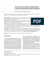 Role of C-Reactive Protein and Procalcitonin in Differentiation of Tuberculosis From Bacterial Community Acquired Pneumonia