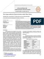 Ybco Superconductor Characterization Under Shear Strain