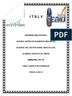 Carpeta de Evidencias Diseño de Elementos Mecanicos - Gustavo Gil Arena