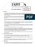 Spec. For Concast Cable Trench