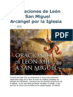 Las Oraciones de León XIII A San Miguel Arcángel Por La Iglesia