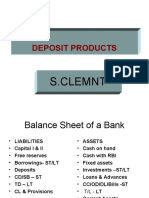 Retail Banking Deposits: Deposit Products