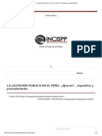 La Licitación Pública en El Perú - ¿Qué Es - , Requisitos, Procedimientos