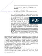 Characterization of The Developmental Stages of Sucking in Preterm