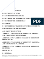 D 1.1 These Rules Shall Govern All Diving Competitions Covered by BL 9 and GR 9 (Olympic Games and World Championships), BL 10 (World Diving Cup), and GR 10 (World Junior Championships)