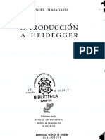 Introducción A Heidegger - Manuel Olasagasti