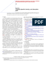 Density, Relative Density (Specific Gravity), and Absorption of Coarse Aggregate