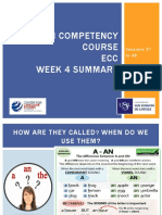 English Competency Course Clases