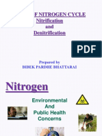 Role of Nitrogen Cycle Nitrification and Denitrification: Prepared by Bibek Pardhe Bhattarai