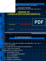 UNIDAD VI Correlaciones Estratigráficas2018