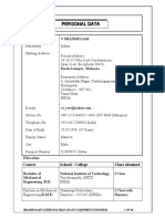 CV For Static Equipment Design Engineer PDF