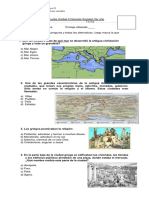 Prueba Unidad II Ciencias Sociales 3er Año