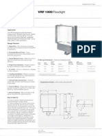 Westinghouse Lighting VRF 1000 Series Floodlight Spec Sheet 6-82