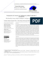 Comparativo de Técnicas de Inteligencia Artificial Aplicadas A Pronósticos