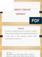 Variable y Tipos de Variables