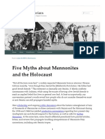 Five Myths About Mennonites and The Holocaust