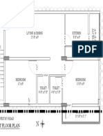 First Floor Plan: Living & Dining 22' 8" X 9' Kitchen 8' 8" X 9'