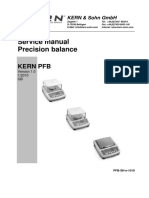 Kern PFB Precision Balance - Service Manual