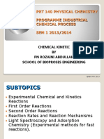 PRT 140 Physical Chemistry Programme Industrial Chemical Process SEM 1 2013/2014