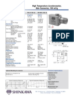 RN-AC108-1A: High Temperature Accelerometer, Side Connector, 100 MV/G