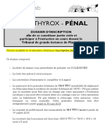 Dossier D'inscription Levothyrox Pénal (MySMARTcab)