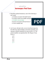 Neurosurgery Final Exam (M.@) - M@Jed Al@Mi