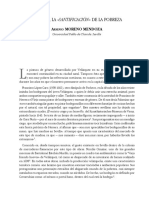 Murillo, La Santificación de La Pobreza: A Moreno Mendoza