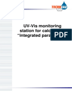 UV-Vis Monitoring Station For Calculating "Integrated Parameters"