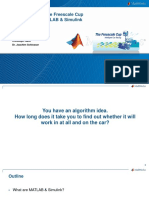 Mathworks and The Freescale Cup Working With Matlab & Simulink