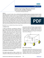 .Follower Robotic Cart Using Ultrasonic Sensor