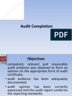 Audit Completion