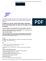 Concrete Anchor Foundation Bolt Design Calculations With Example As Per ACI 318 Appendix D-Part4-Blow Out Strength in Tension