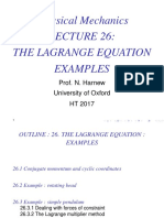 The Lagrangian Equation Examples