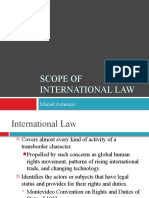 Scope of International Law