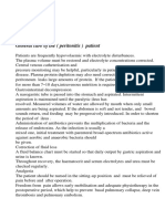 General Care of The (Peritonitis) Patient: Summary Box 58.1