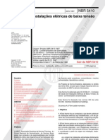 NBR 5410 Abnt Instalações Elétricas de Baixa Tensão