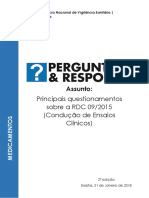 Perguntas e Respostas Sobre A RDC 09 de 2015 - 2 Edição