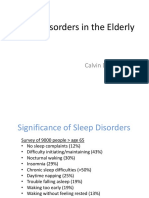 Sleep Disorders in The Elderly