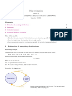 Point Estimation: Statistics (MAST20005) & Elements of Statistics (MAST90058) Semester 2, 2018