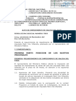 Impedimento de Salida Del País Por 36 Meses Contra Mark Vito Villanella