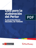 Guía para La Elaboración Del Plan Estratégico Regional de Turismo - Pertur